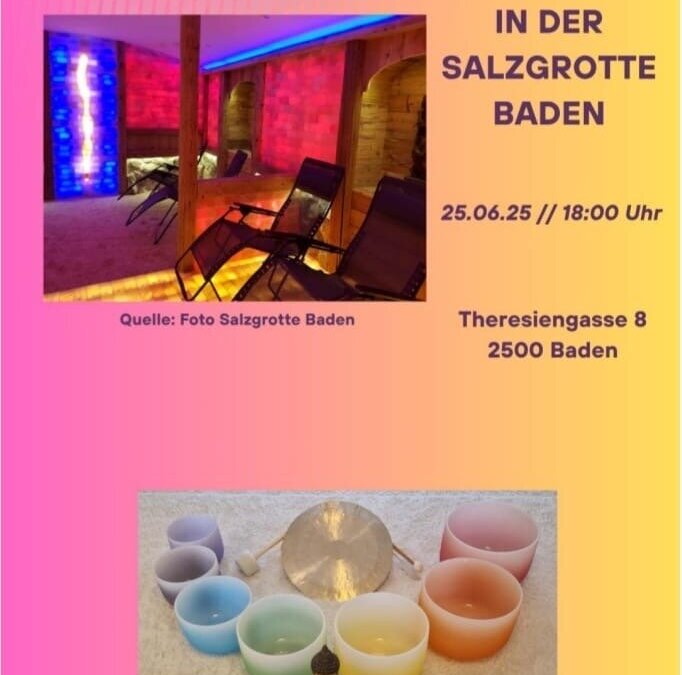 …  und immer wieder gibt’s auch Spezial Events bei uns in der Salzgrotte-Baden